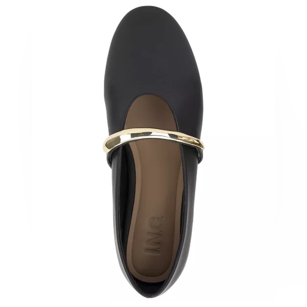 Elegant Black Women's Shoe with Gold Accent brand I.N.C International Concepts